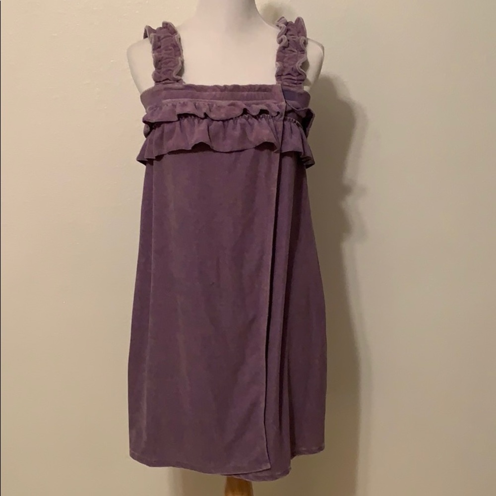 Purple bathrobe